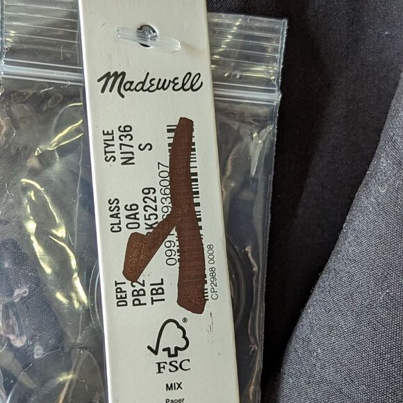 Madewell Oversized Softdrape Black Blazer | Slouchy Workwear Layer Sz S NWT - Picture 11 of 12